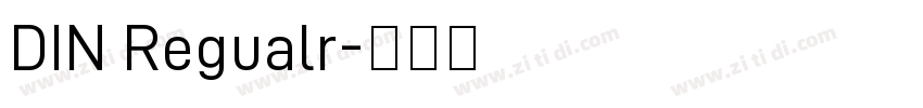 DIN Regualr字体转换